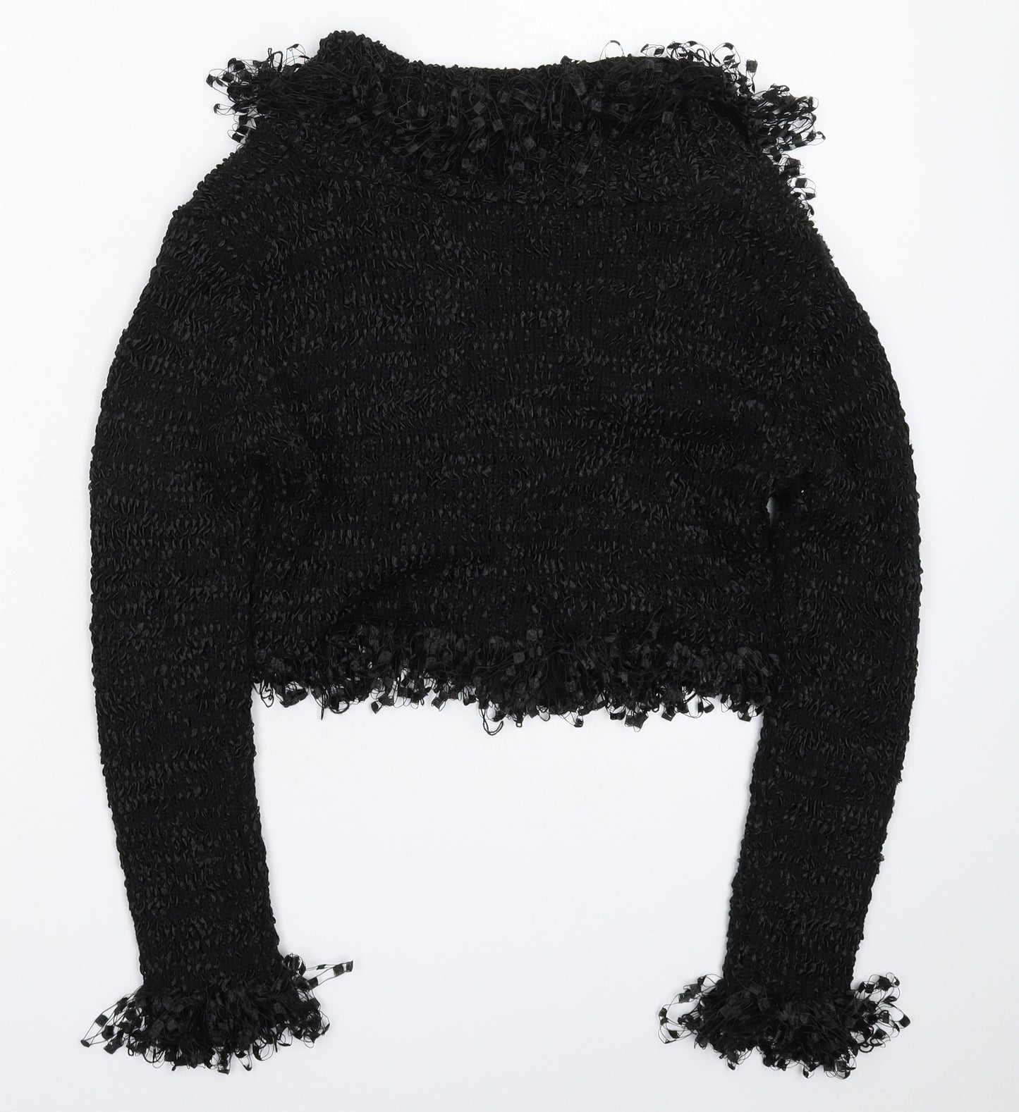 Xited Womens Black  Knit Cardigan Jumper Size M
