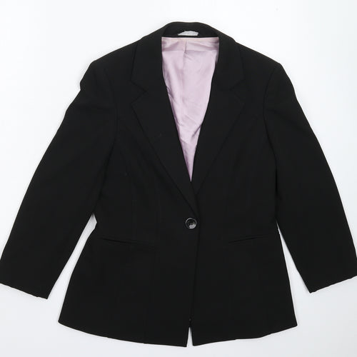 BHS Womens Black   Jacket Suit Jacket Size 10