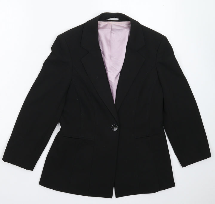 BHS Womens Black Jacket Suit Jacket Size 10