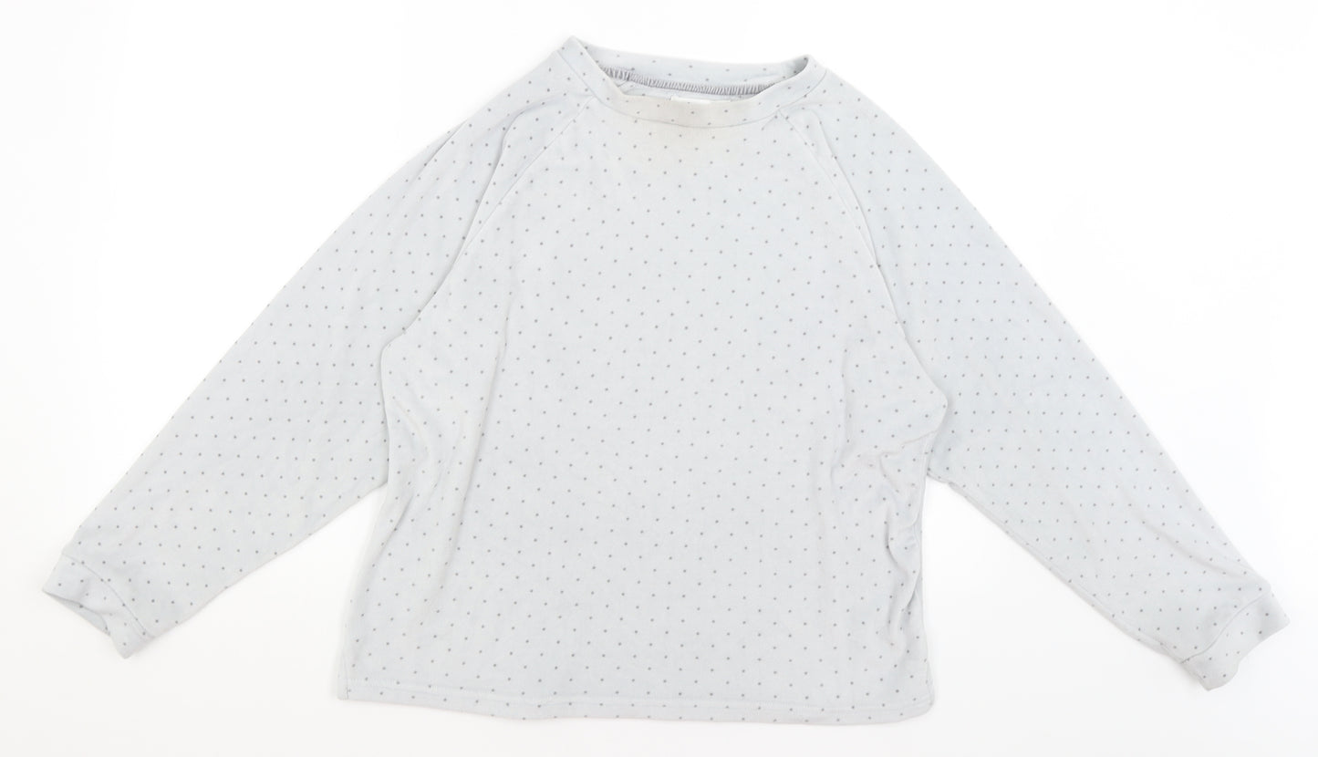Love to Lounge Womens Grey Polka Dot  Top Pyjama Set Size XS