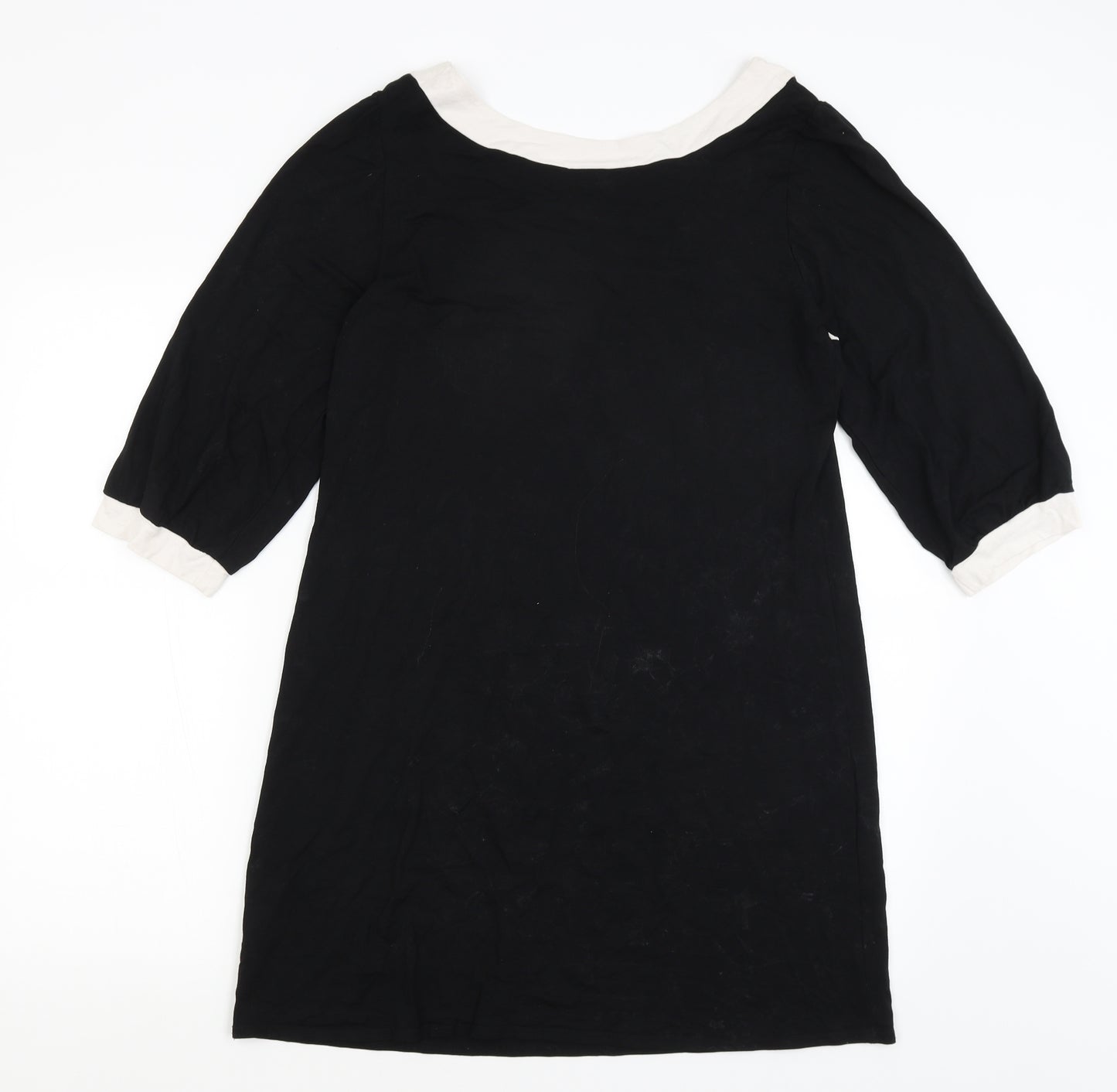 Warehouse Womens Black   T-Shirt Dress  Size 16