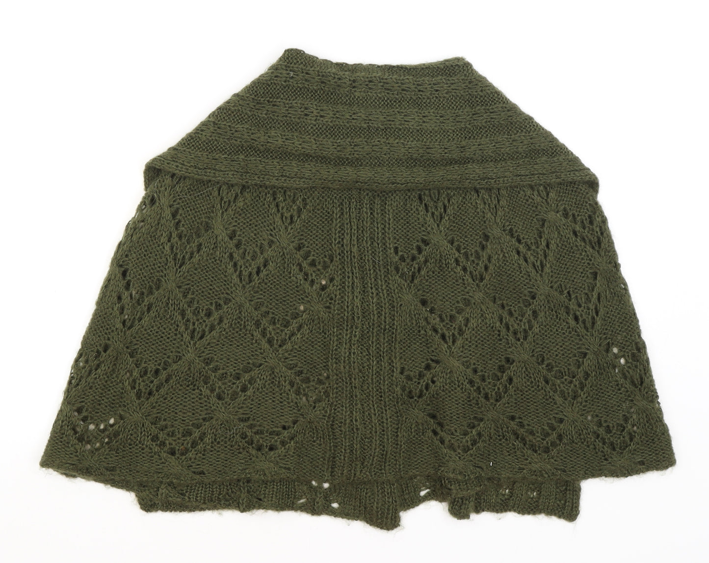 F&F Girls Green   Shrug Jumper Size 7-8 Years