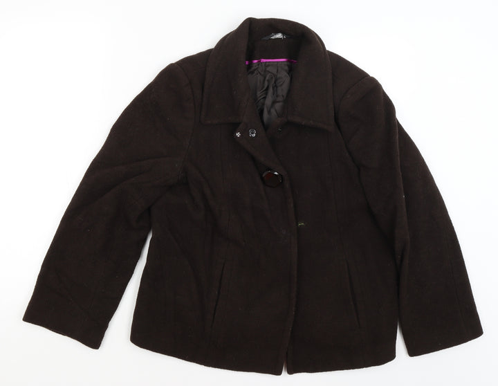 BM Womens Brown   Jacket Blazer Size 14