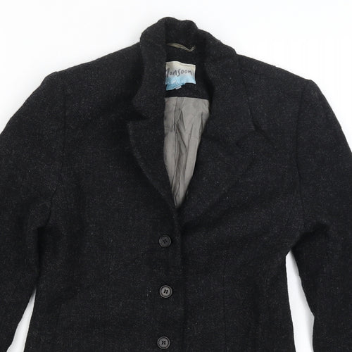 Monsoon Womens Grey   Jacket Blazer Size 10