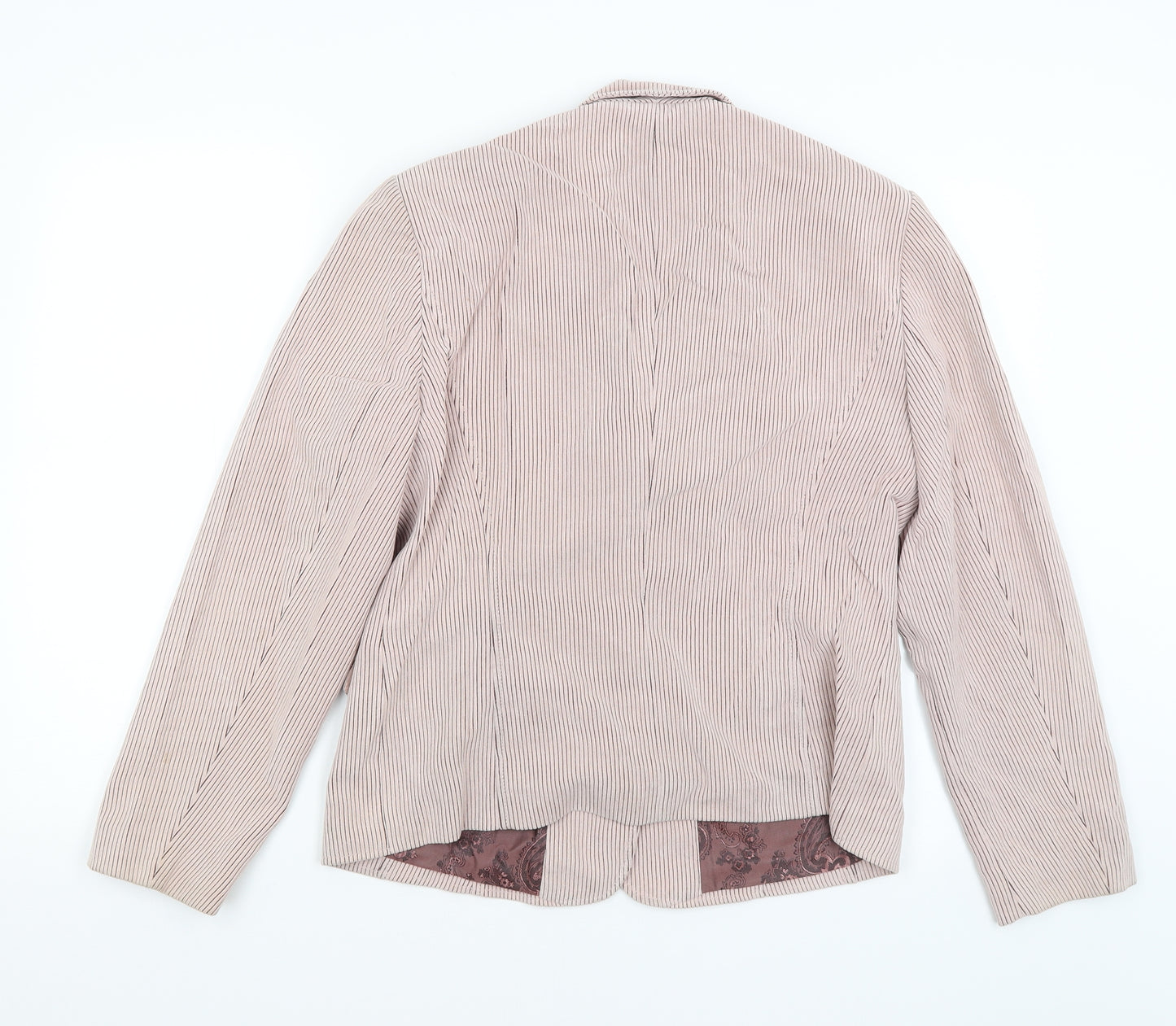 Gerry Weber Womens Pink Striped  Jacket Blazer Size 14