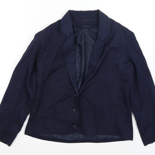 Just You Womens Blue   Jacket Blazer Size 12