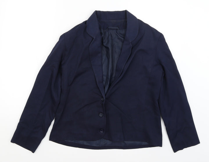 Just You Womens Blue   Jacket Blazer Size 12