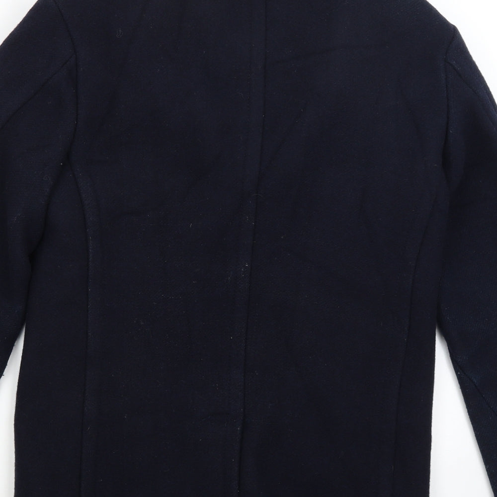 Superdry Womens Blue   Pea Coat Coat Size S