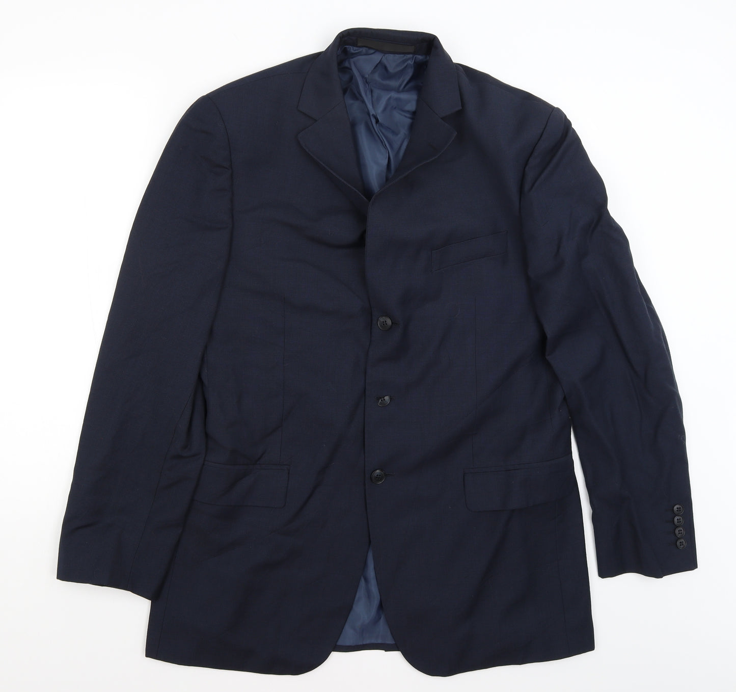 M&S Mens Blue   Jacket Blazer Size L