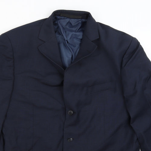 M&S Mens Blue   Jacket Blazer Size L