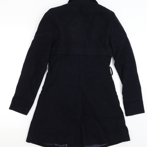 Dorothy Perkins Womens Blue   Overcoat Coat Size 6