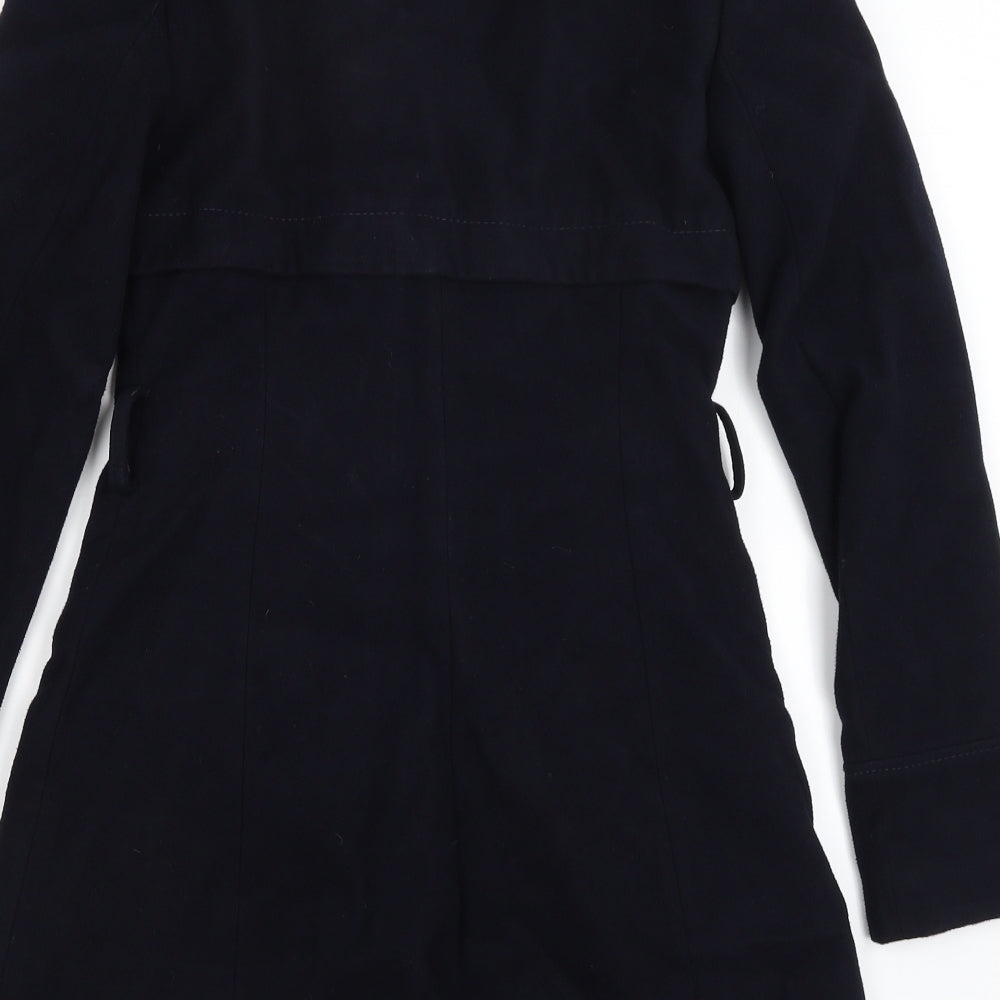 Dorothy Perkins Womens Blue   Overcoat Coat Size 6