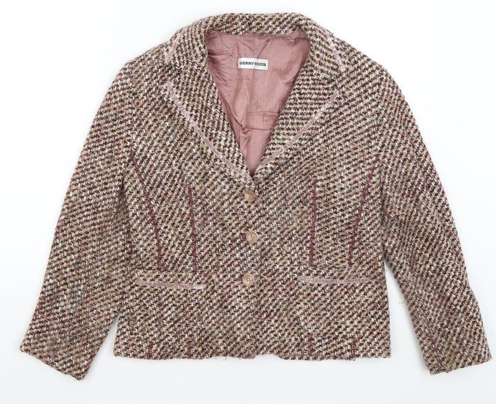 Gerry Weber Womens Brown Jacket Blazer Size 16