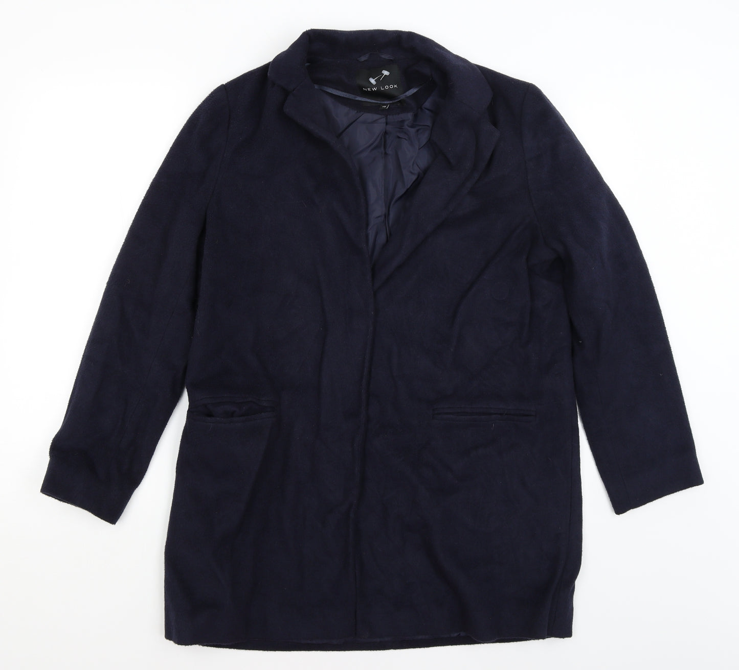 New Look Womens Blue   Overcoat Coat Size 12