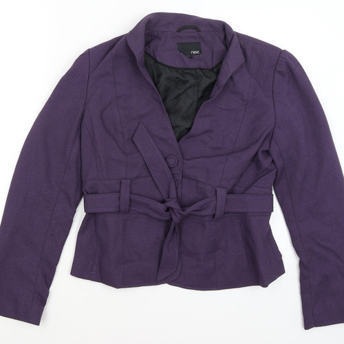 NEXT Womens Purple   Jacket Blazer Size 14