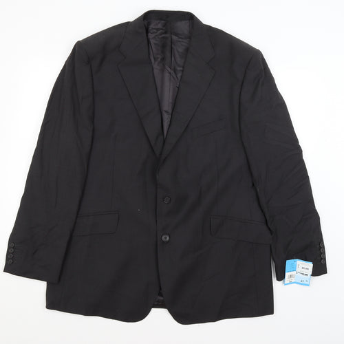 Dewhurst Mens Black   Jacket Blazer Size L
