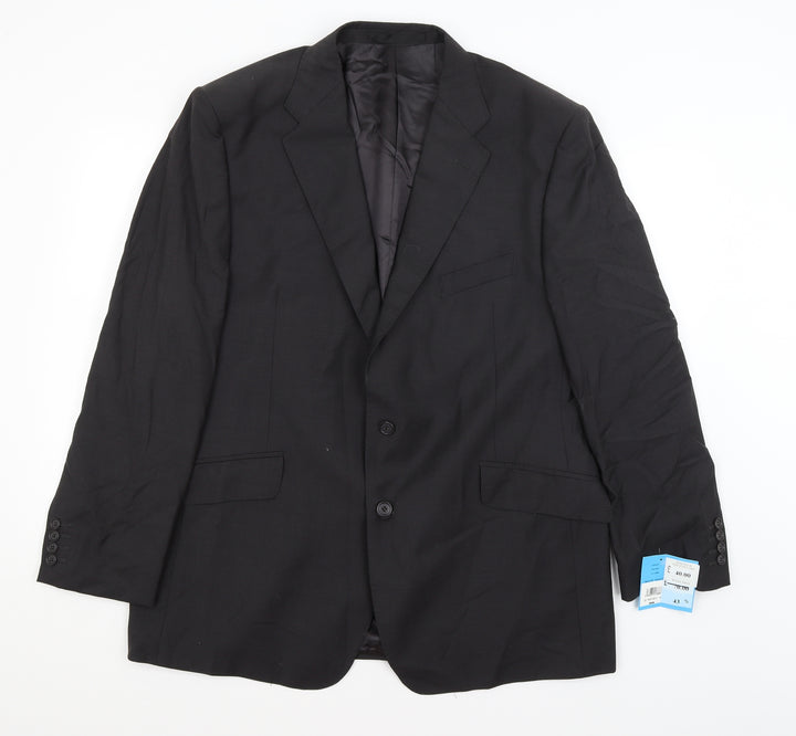 Dewhurst Mens Black Jacket Blazer Size L