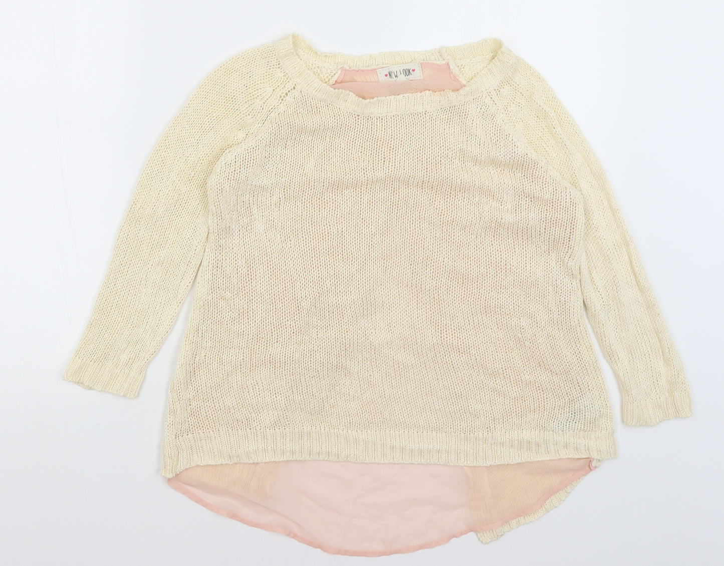 New Look Womens Ivory   Pullover Jumper Size 8
