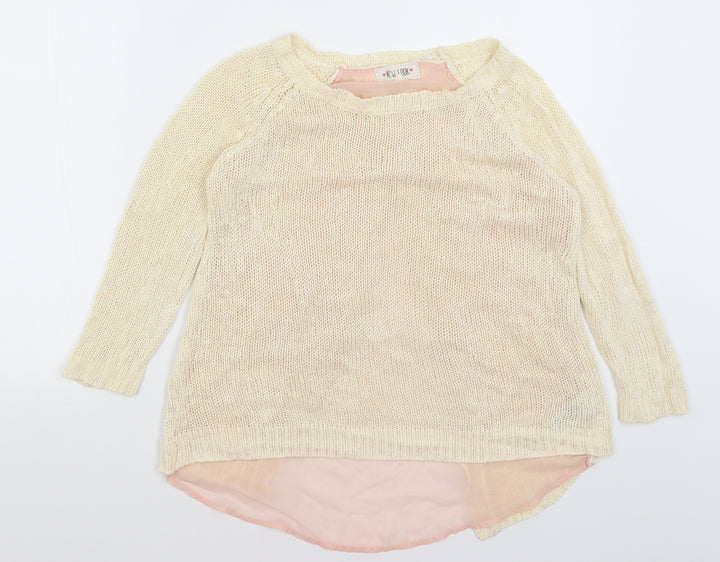 New Look Womens Ivory   Pullover Jumper Size 8