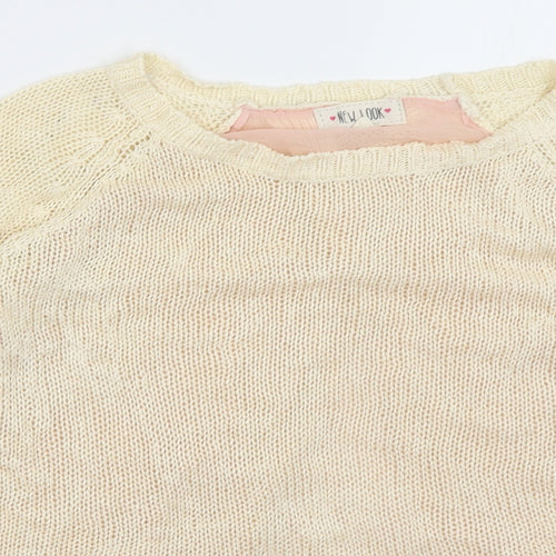 New Look Womens Ivory   Pullover Jumper Size 8