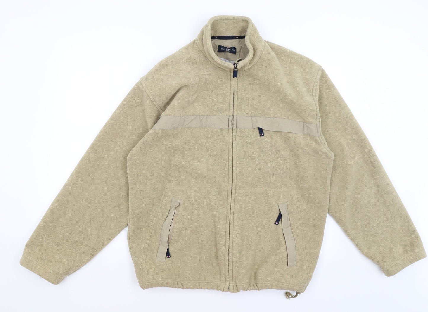 Blue Harbour Mens Beige   Full Zip Jumper Size S