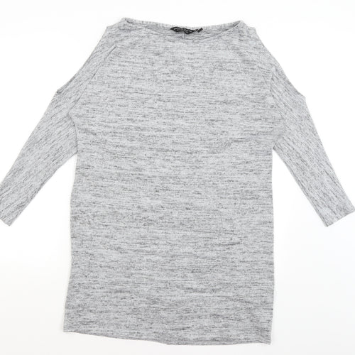 Dorothy Perkins Womens Grey   T-Shirt Dress  Size 12