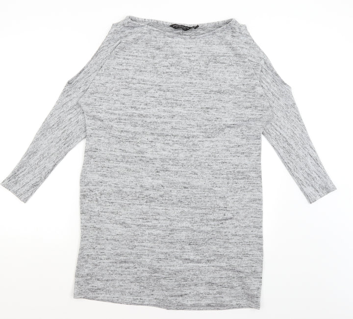 Dorothy Perkins Womens Grey   T-Shirt Dress  Size 12