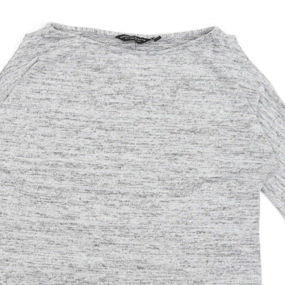 Dorothy Perkins Womens Grey   T-Shirt Dress  Size 12
