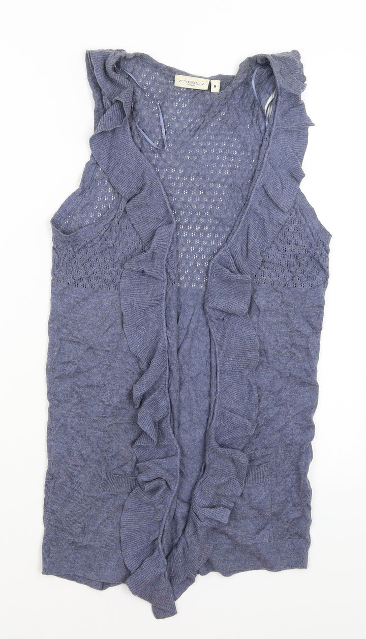 New Look Womens Blue   Vest Jumper Size 8