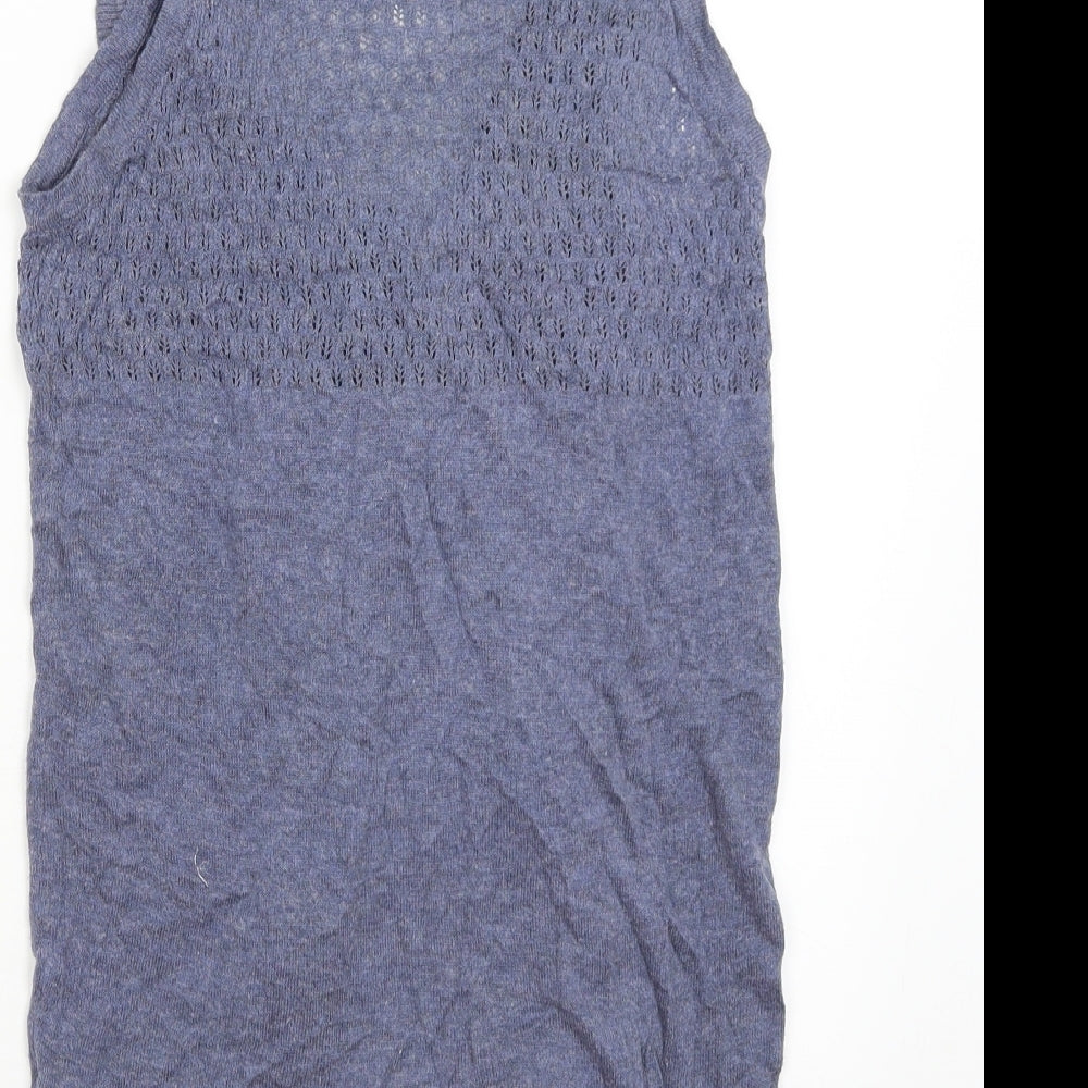 New Look Womens Blue   Vest Jumper Size 8