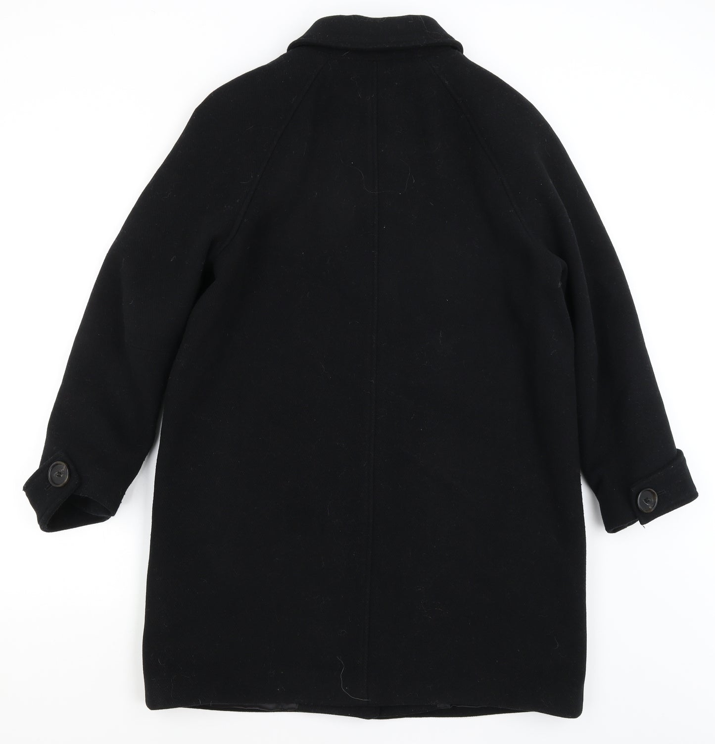 M&S Womens Black   Pea Coat Coat Size 14