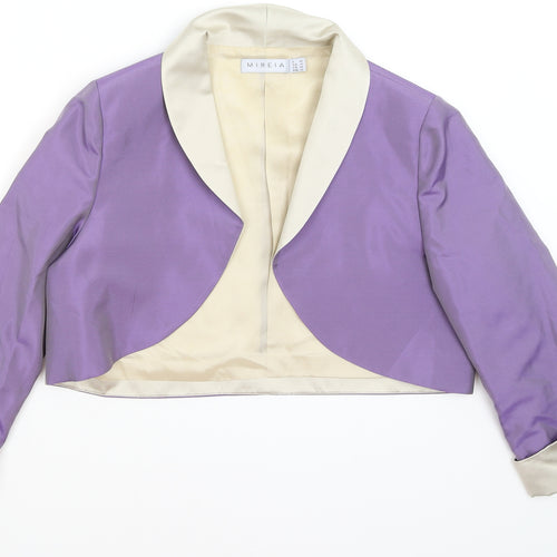 Mireia Womens Purple   Jacket Blazer Size 16