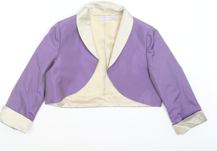 Mireia Womens Purple   Jacket Blazer Size 16