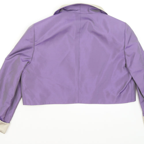 Mireia Womens Purple   Jacket Blazer Size 16