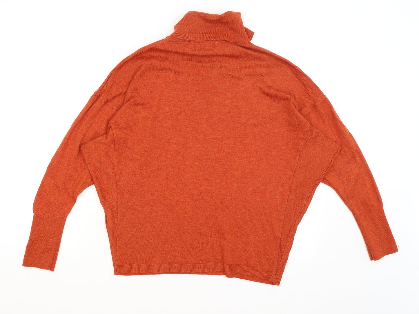 Warehouse Womens Orange   Pullover Jumper Size S