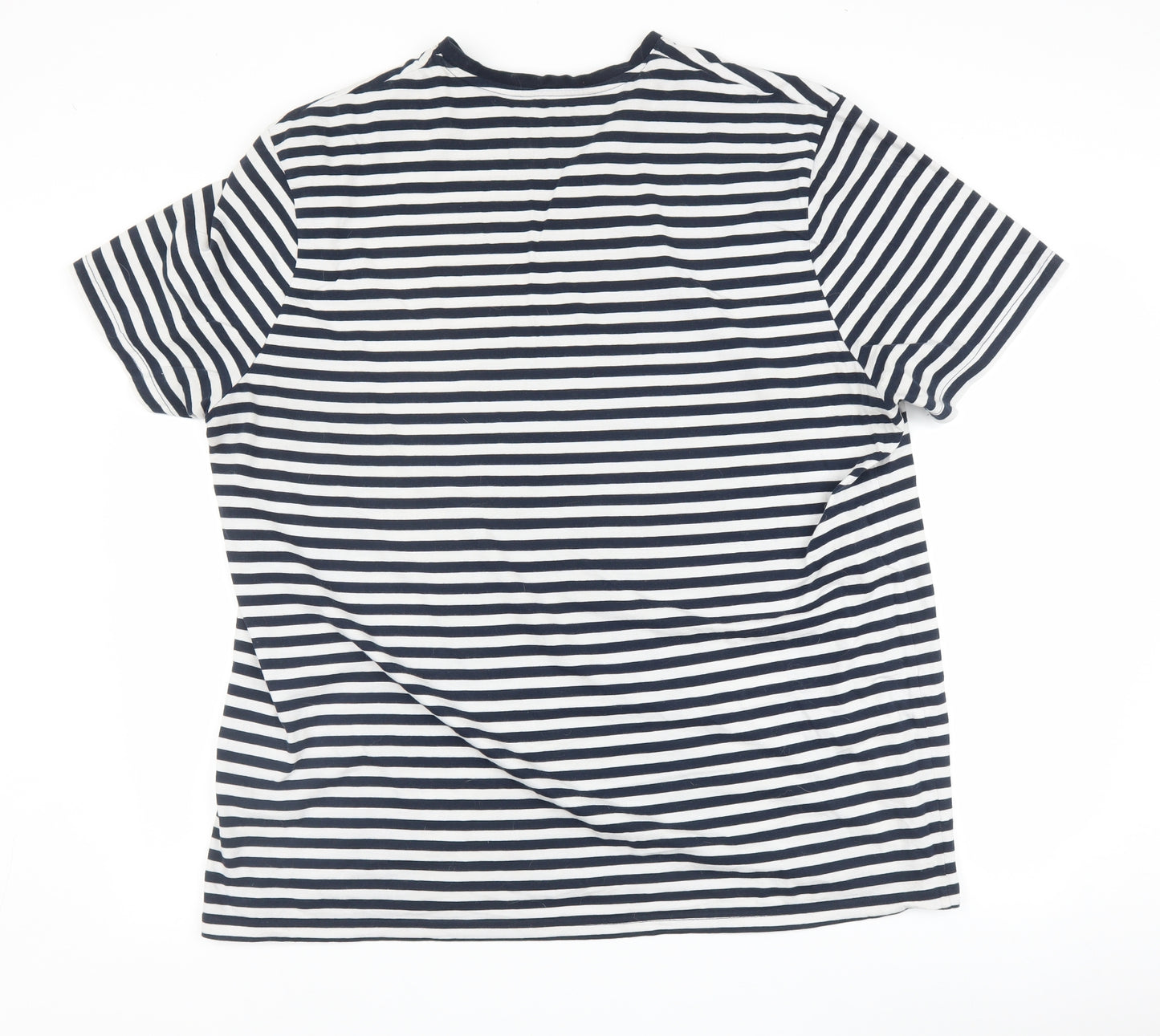 Primark Mens Blue Striped   T-Shirt Size 3XL