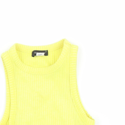 River Island Girls Yellow   Basic Tank Size 3-4 Years