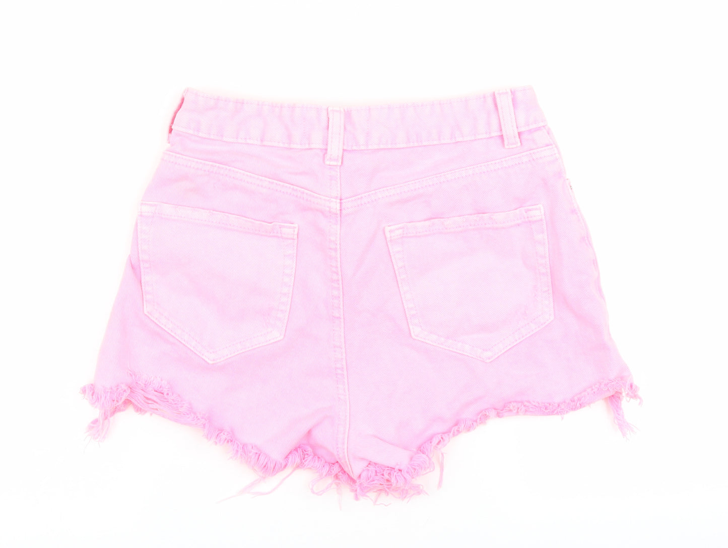 Denim & Co. Womens Pink   Hot Pants Shorts Size 8
