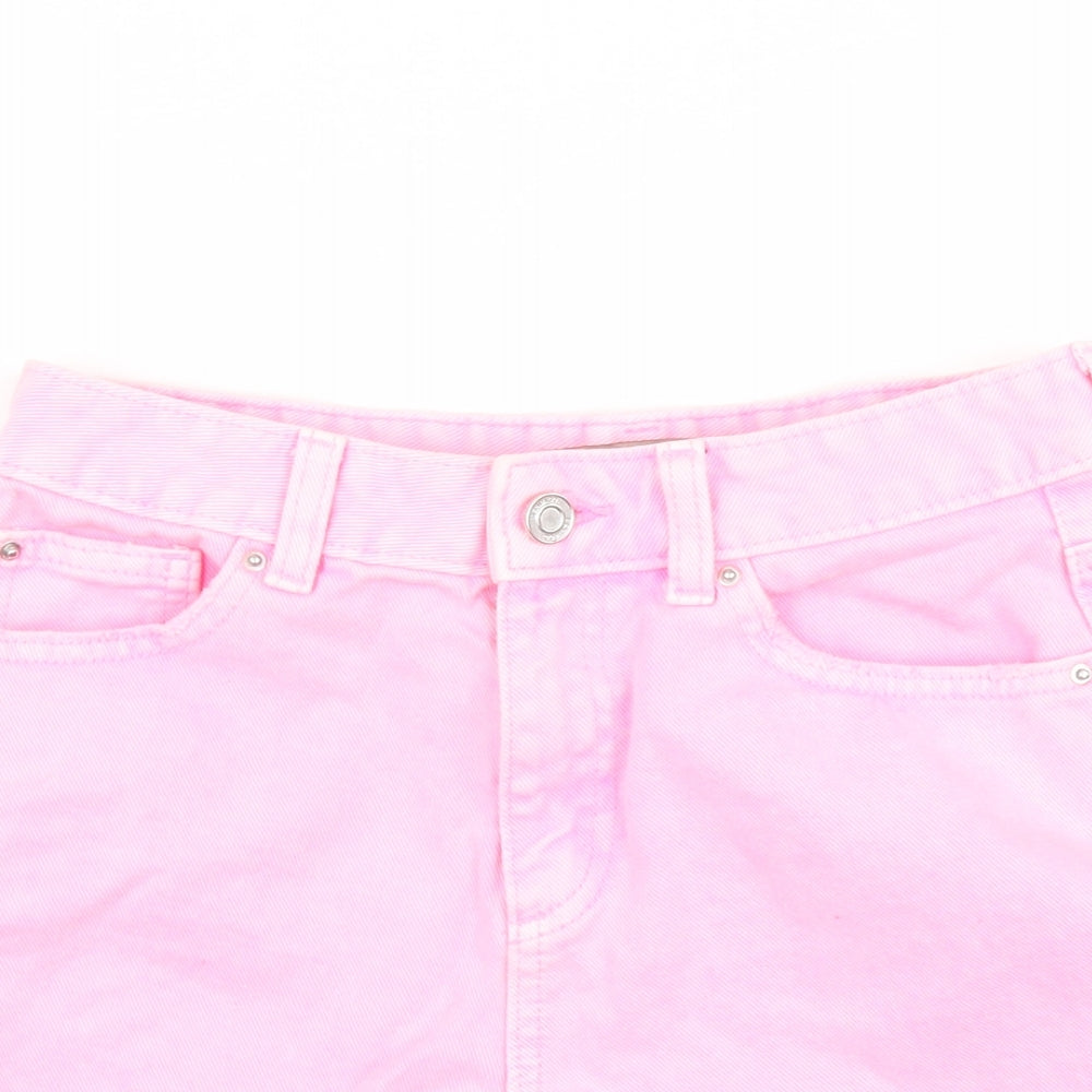 Denim & Co. Womens Pink   Hot Pants Shorts Size 8
