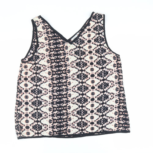 Fransa Womens Multicoloured Argyle/Diamond  Basic Tank Size M