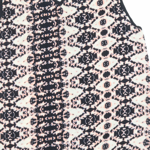 Fransa Womens Multicoloured Argyle/Diamond  Basic Tank Size M
