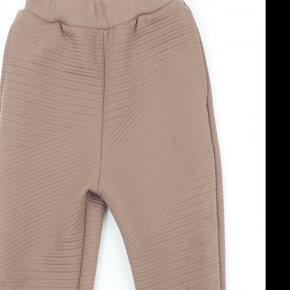 George Boys Blue Ikat  Jogger Trousers Size 3-4 Years