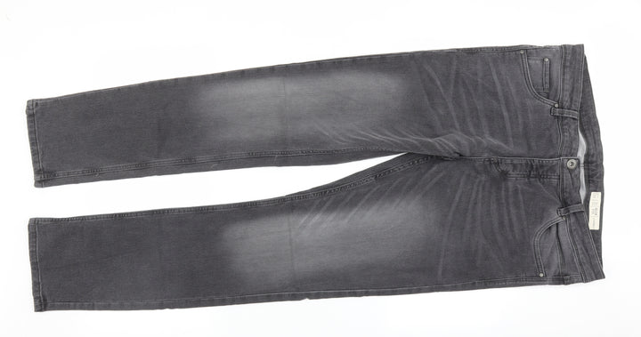 Livergy Womens Black Straight Jeans Size 10 L33.5 in