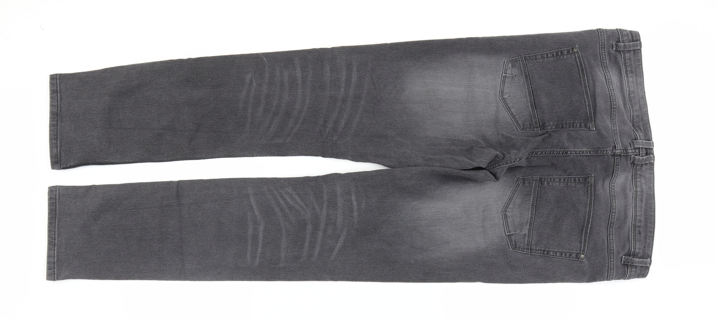 Livergy Womens Black   Straight Jeans Size 10 L33.5 in