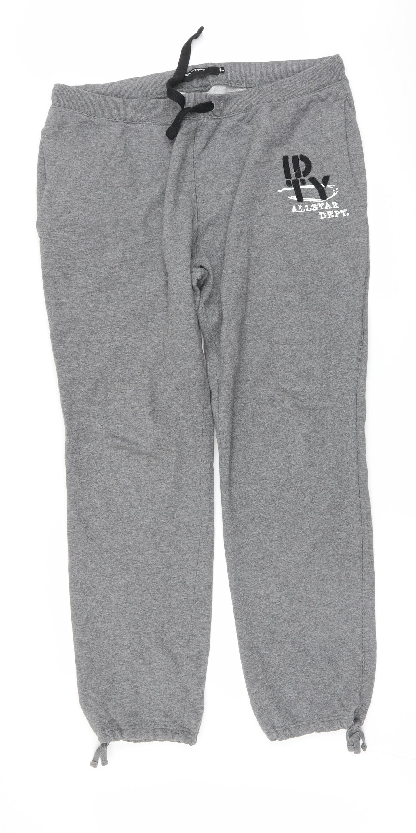 Identity Mens Grey   Jogger Trousers Size L L31 in
