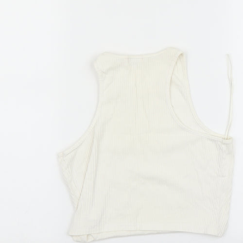 River Island Womens White   Basic Tank Size 8