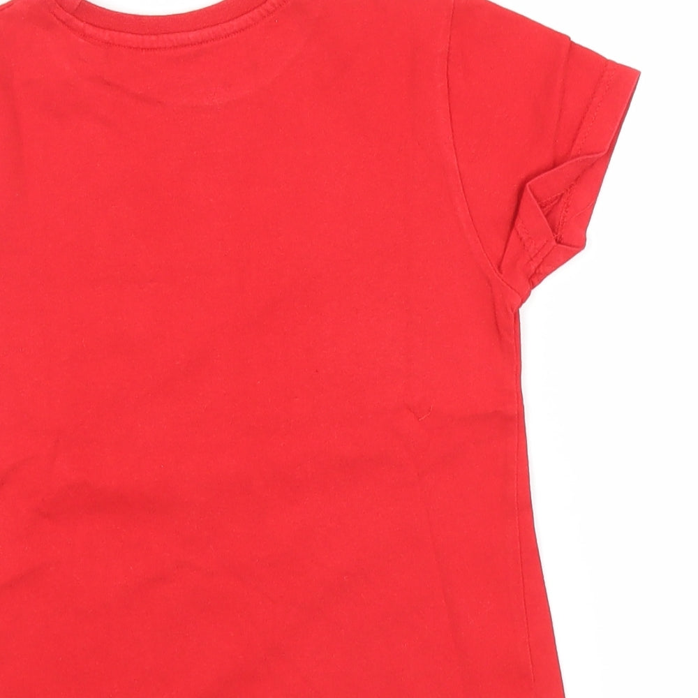 Paw Patrol Boys Red   Basic T-Shirt Size 4-5 Years