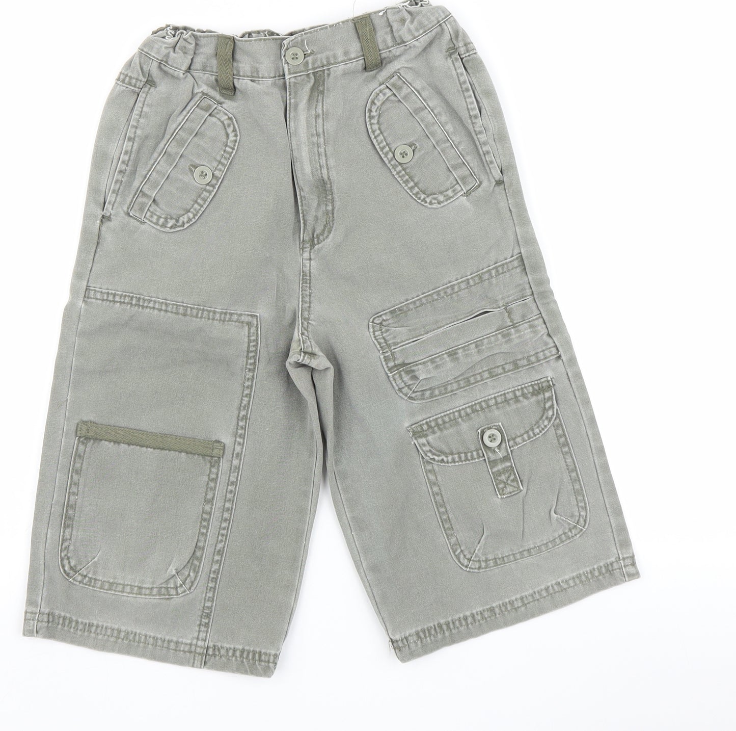 Adams Boys Green   Cropped Trousers Size 8 Years