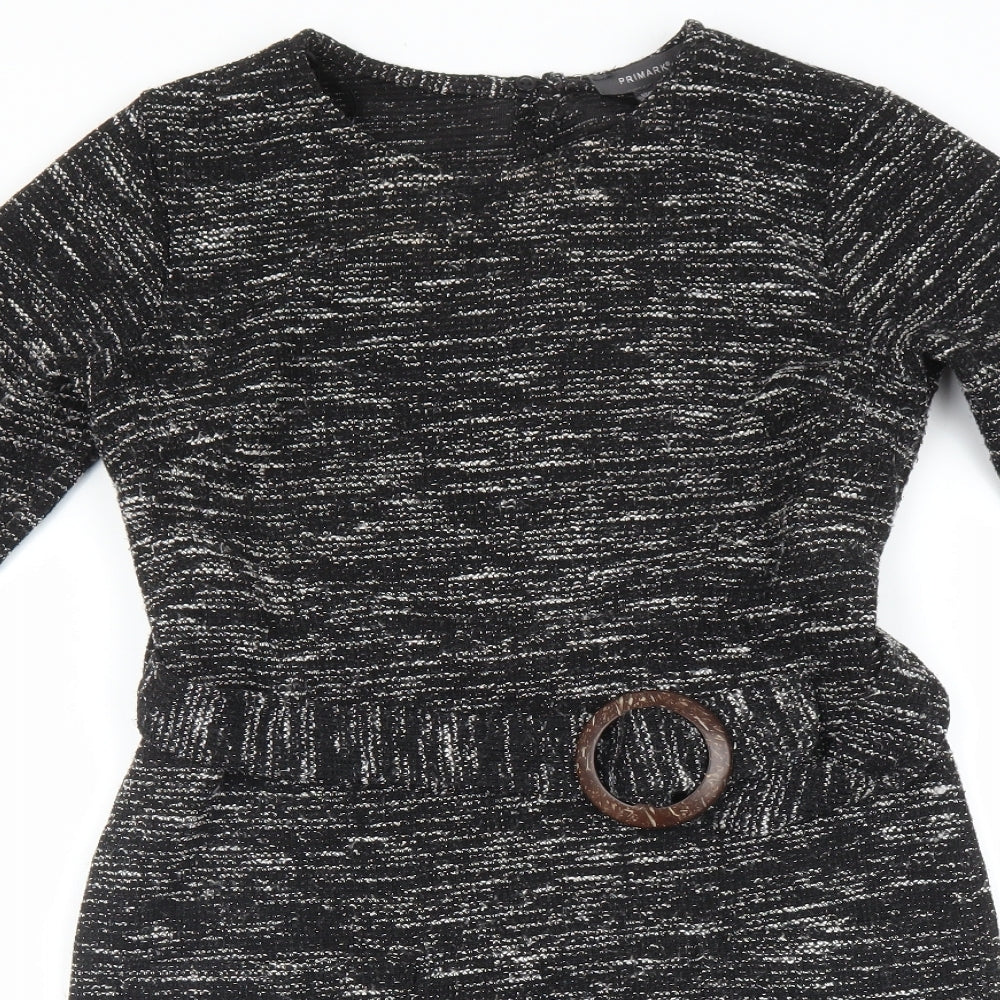 Primark Womens Black   Jumper Dress  Size 10