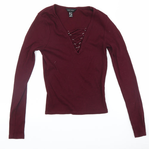 New Look Womens Purple   Pullover Jumper Size 10
